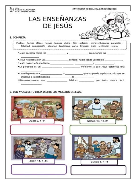 Esquema de las principales enseñanzas de Santiago sobre la fe y las pruebas