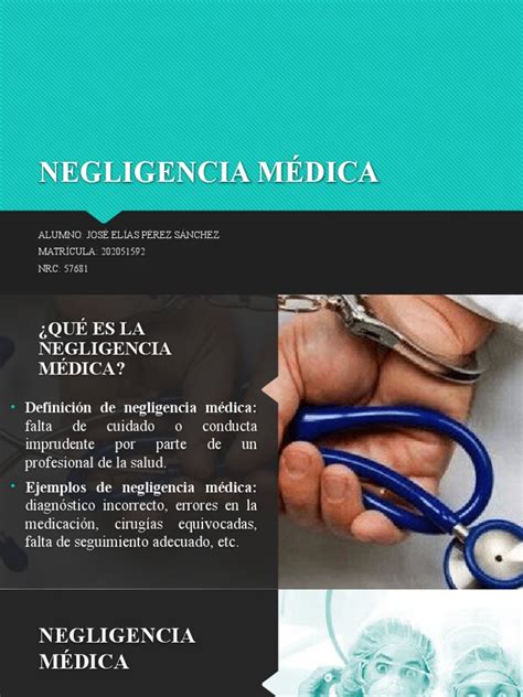 Infografía: Causas y efectos de la negligencia médica