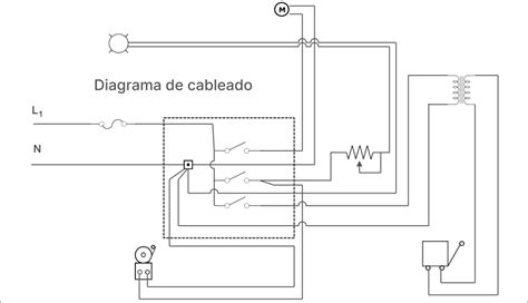 Diagrama de las conexiones de las líneas de aire en un sistema de suspensión neumática
