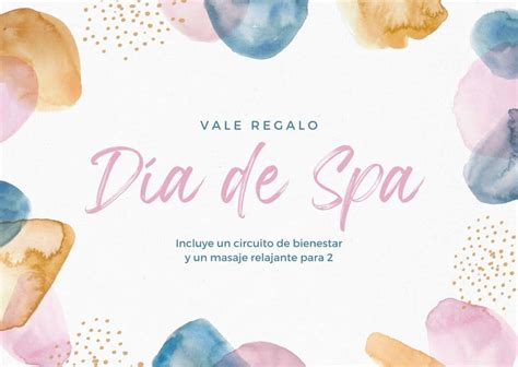 Tarjeta de regalo de un spa con símbolos de relajación