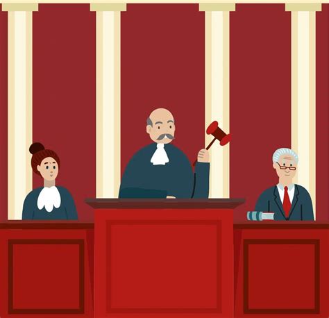 Retrato de un juez en un entorno judicial