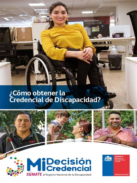 Infografía sobre el proceso de obtención de la Credencial de Discapacidad en Chile