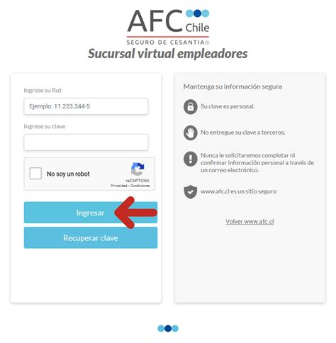 Interfaz de la sucursal virtual de empleadores de una AFP con opciones de trámites, o un icono de formulario digital