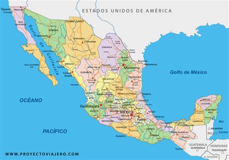 Mapa de México que resalta los estados con mayores índices de pobreza.