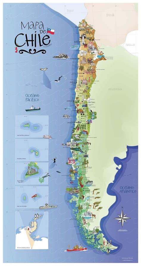 Mapa turístico de Chile con destinos para adultos mayores