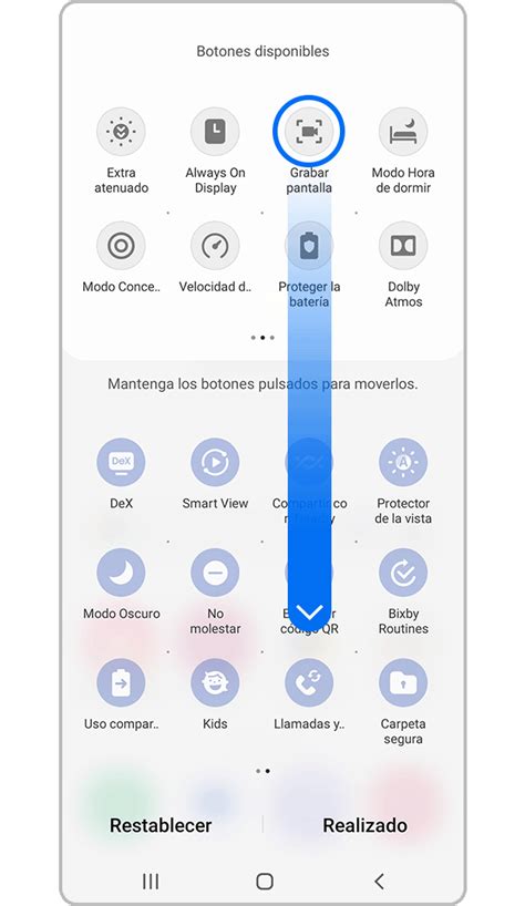 Captura de pantalla de la sección de aplicaciones en un Samsung Galaxy mostrando la aplicación de accesibilidad
