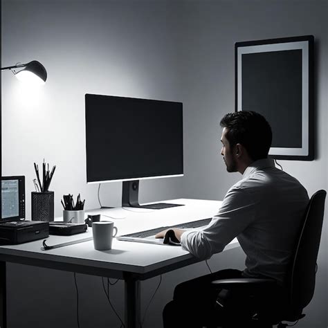 Temática foto de una persona usando herramientas de accesibilidad en una computadora con Windows 10