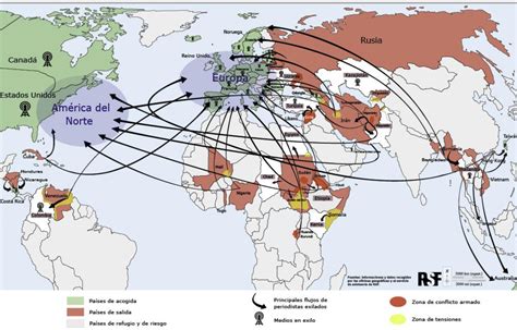 Mapa de flujos migratorios de menores no acompañados en Europa