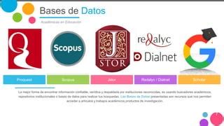 Tabla comparativa de métricas y cobertura de Scopus frente a otras bases de datos académicas.