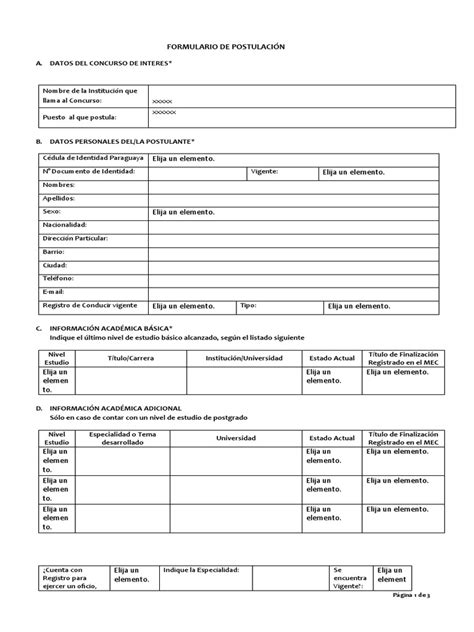 Documentos y formularios de postulación a residencias de ancianos