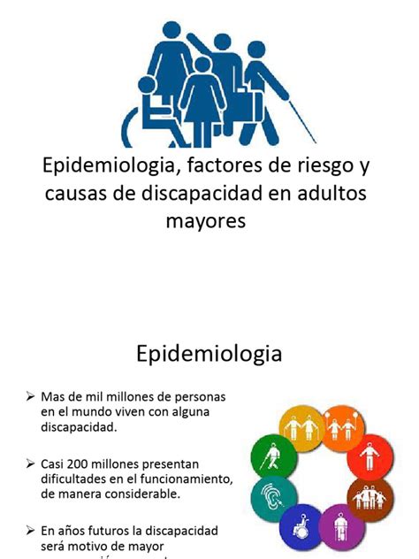 Ilustración: Tipos de discapacidad en adultos mayores