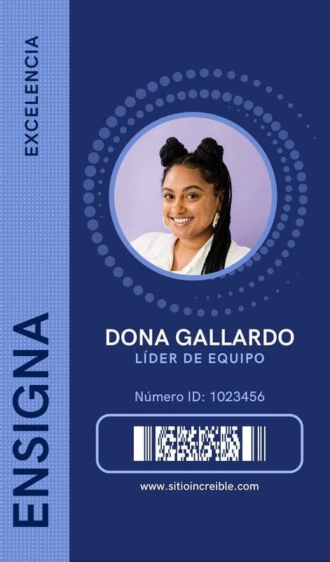 Ejemplos de diseños de tarjetas de identificación personalizables para diferentes usos