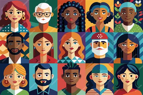 Ilustración que muestra un mosaico de diferentes tipos de parejas (jóvenes con mayores, diversas etnias) representando la variedad de contenido en RedTube.