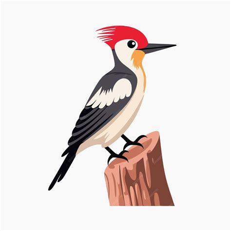 Ilustración de un carpintero gigante (rere) en un bosque nativo