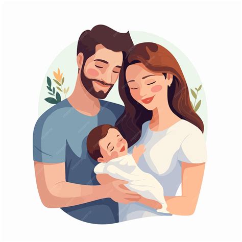 ilusración de una familia feliz con un bebé, simbolizando la tranquilidad económica del bono