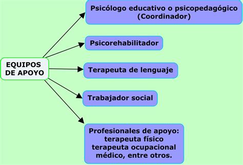 Esquema de un equipo multidisciplinario de apoyo educativo
