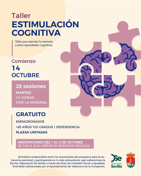 Esquema de los talleres de estimulación cognitiva y actividades recreativas ofrecidas en el hogar.