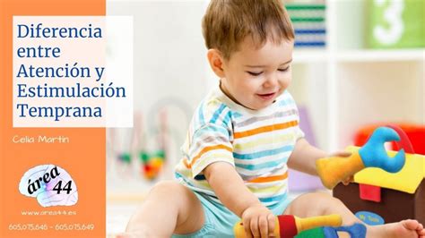 infografía que resume las diferencias clave entre atención temprana y estimulación temprana