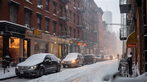 Ilustración artística de una calle nevada en Nueva York durante la Nochebuena, reflejando el ambiente melancólico de la letra.