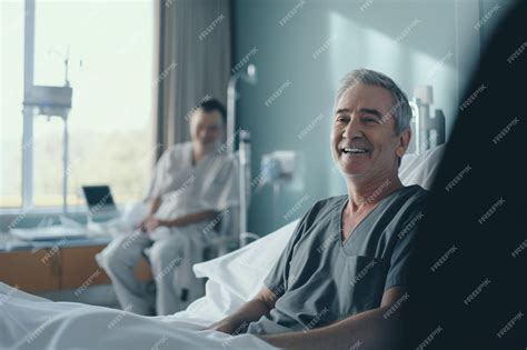 Foto: Adulto mayor en cama de hospital, recibiendo atención de enfermería