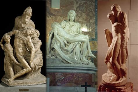 Comparación de imágenes: Izquierda: Piedad del Museo dell'Opera del Duomo, Derecha: Piedad Rondanini