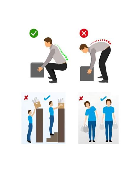 Ilustración de un trabajador realizando una tarea con posturas ergonómicas adecuadas