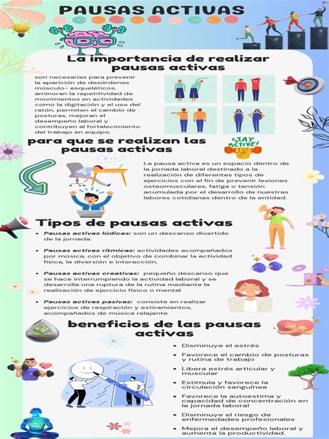Infografía: Metodología y ejercicios de un programa de pausas activas