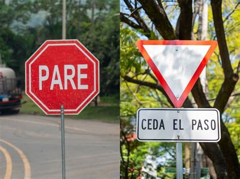 Comparación visual de las señales de tráfico