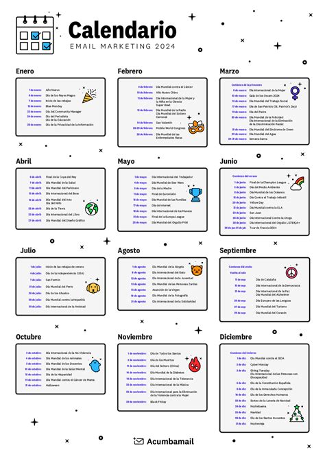 Calendario con fechas importantes para la declaración de impuestos y planificación financiera