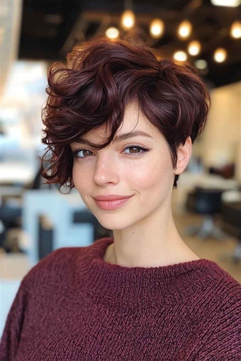 mujer mayor con corte pixie moderno y cabello plateado