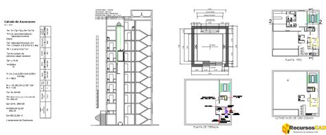 Esquema de un elevador vertical UnaPorte® con dimensiones y elementos clave