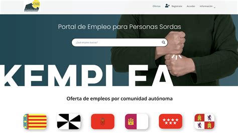 Pantalla de un portal de empleo con ofertas para cuidadores de fincas