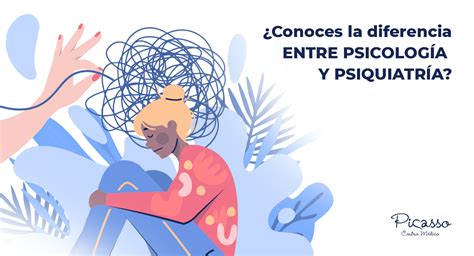 Esquema sobre la diferencia entre psicólogos y psiquiatras en el diagnóstico y tratamiento