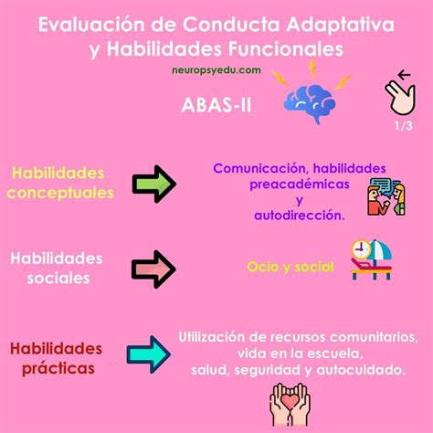 Esquema conceptual que muestra la relación entre la evaluación de la conducta adaptativa y los apoyos necesarios en diferentes etapas de la vida.