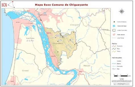 Mapa de Chiguayante destacando la ubicación céntrica de las cabañas y servicios cercanos