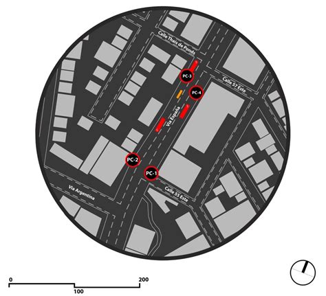 Mapa de ubicación de cámaras de seguridad en Futrono