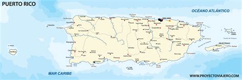 Mapa de Puerto Rico con las ubicaciones de las comunidades Insignia Senior Living