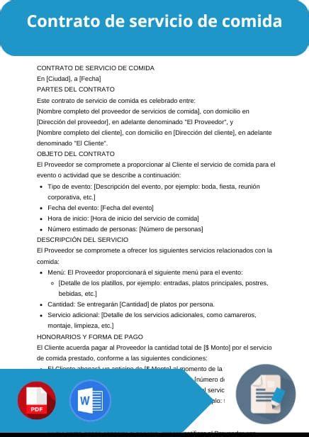 ilustración de un contrato de servicio con cláusulas destacadas