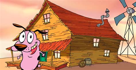 Fotografía de una casa rural que se asemeja a la de Coraje, el perro cobarde.