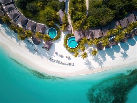 Render o vista aérea de un resort senior con departamentos y áreas verdes, estilo