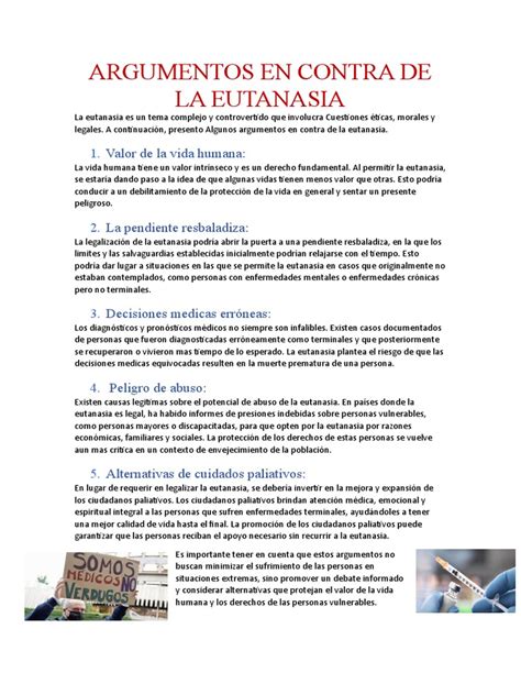 Gráfico: Comparación de argumentos a favor y en contra de la eutanasia