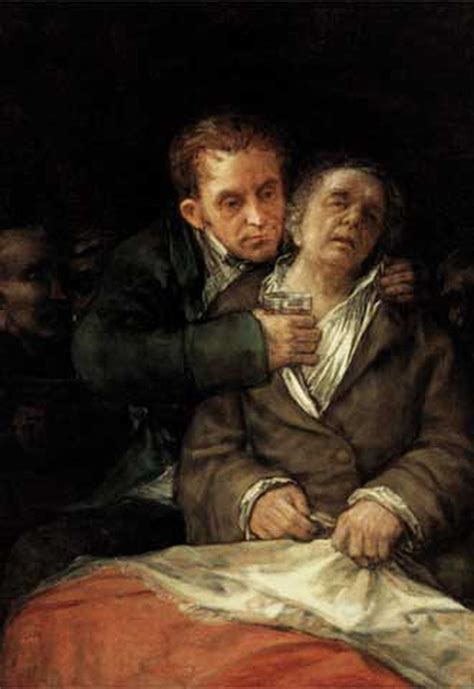 Fragmento del autorretrato de Goya con el doctor Arrieta, cuadro del Instituto de Arte de Mineápolis