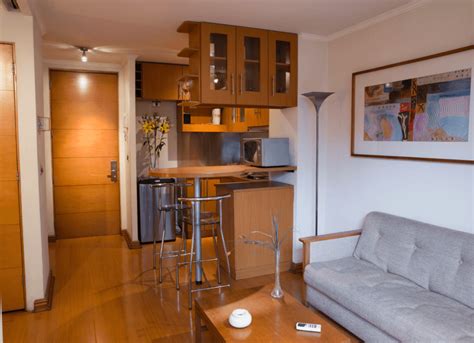 Foto de un departamento amoblado moderno en Providencia