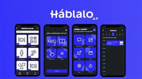 interfaz de la aplicación Háblalo