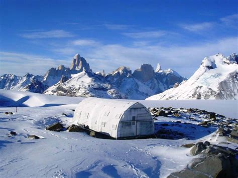 Foto aérea de los campos de hielo de la Patagonia chilena