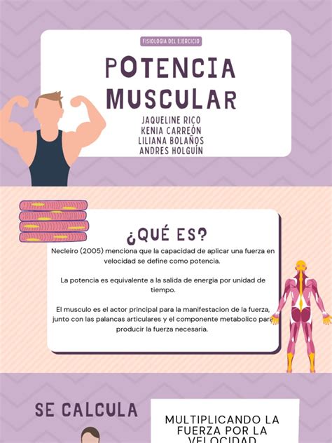infografía comparativa de la potencia muscular en diferentes rangos de edad y sexo