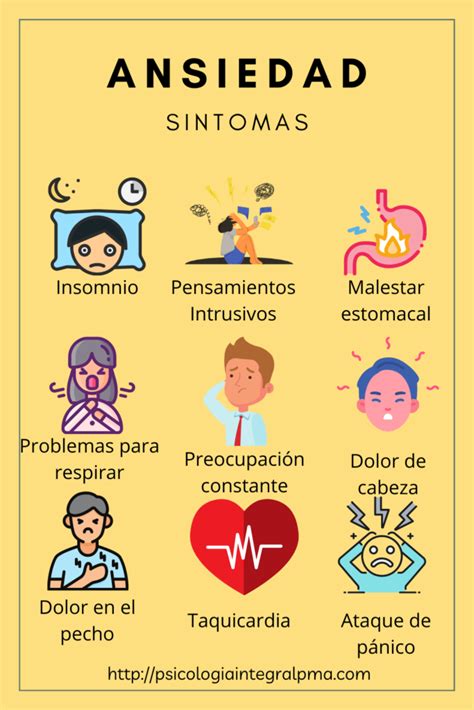 Esquema de las principales causas y síntomas de la ansiedad en la tercera edad
