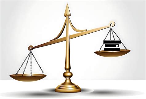 Ilustración de una balanza desequilibrada con 