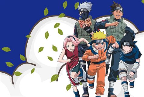 Naruto Shippuden logo y personajes principales