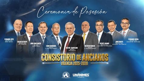 Foto grupal de los miembros del Consistorio de Ancianos de la IPUC
